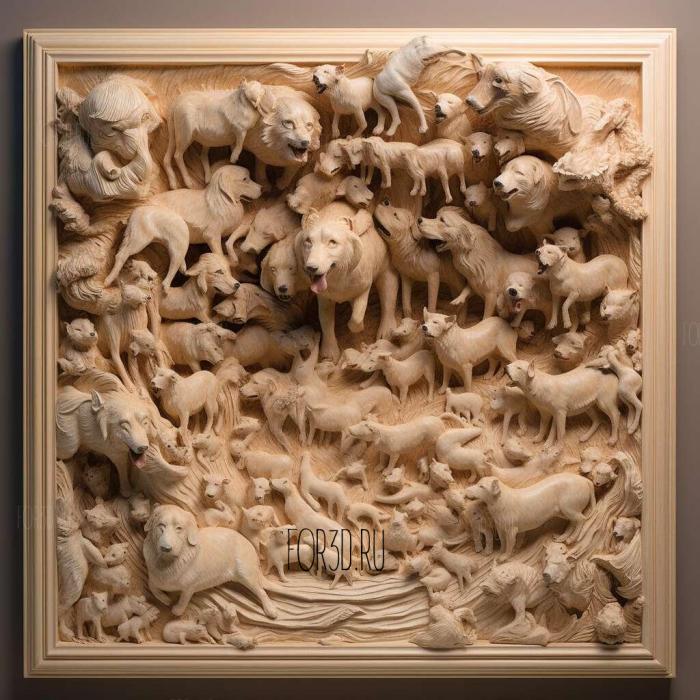 All Dogs Go to Heaven The Series series 4 stl model for CNC